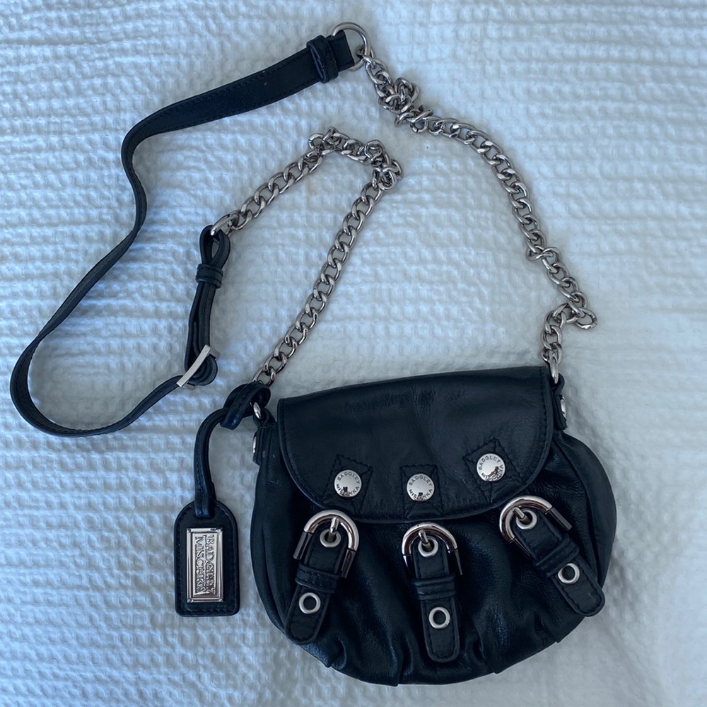 Badgley Mischka black chain bag